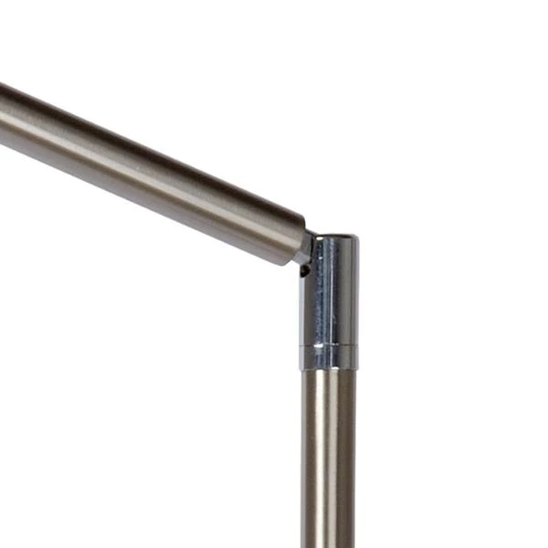 Lucide BERGAMO - Leeslamp - LED Dimb. - 1x6,8W 3000K - Mat chroom - detail 3